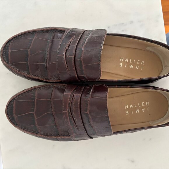 Jamie Haller - The Penny Loafer in Espresso Croc - Size 40/9 - Picture 6 of 6